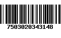 Código de Barras 7503020343148