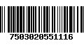 Código de Barras 7503020551116