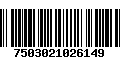 Código de Barras 7503021026149