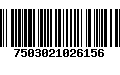 Código de Barras 7503021026156