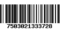 Código de Barras 7503021333728