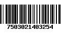 Código de Barras 7503021403254