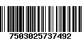 Código de Barras 7503025737492