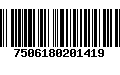 Código de Barras 7506180201419