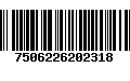 Código de Barras 7506226202318