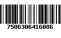 Código de Barras 7506306416086