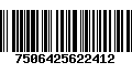 Código de Barras 7506425622412