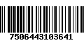 Código de Barras 7506443103641