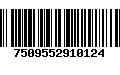 Código de Barras 7509552910124