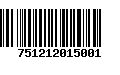 Código de Barras 751212015001