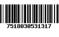 Código de Barras 7518030531317