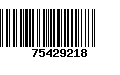 Código de Barras 75429218