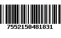 Código de Barras 7552150481831