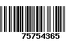 Código de Barras 75754365