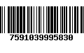 Código de Barras 7591039995830