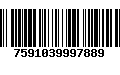 Código de Barras 7591039997889