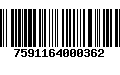 Código de Barras 7591164000362