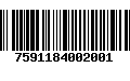 Código de Barras 7591184002001