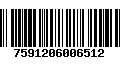 Código de Barras 7591206006512