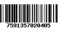 Código de Barras 7591357020405