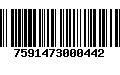 Código de Barras 7591473000442