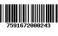 Código de Barras 7591672000243