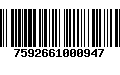 Código de Barras 7592661000947