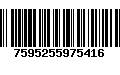 Código de Barras 7595255975416