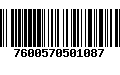 Código de Barras 7600570501087