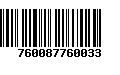 Código de Barras 760087760033