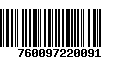 Código de Barras 760097220091