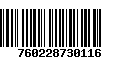 Código de Barras 760228730116