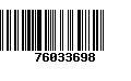 Código de Barras 76033698