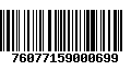 Código de Barras 76077159000699