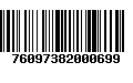 Código de Barras 76097382000699