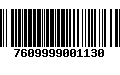 Código de Barras 7609999001130