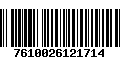 Código de Barras 7610026121714