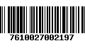 Código de Barras 7610027002197