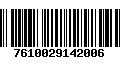 Código de Barras 7610029142006