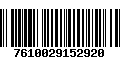 Código de Barras 7610029152920