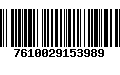 Código de Barras 7610029153989