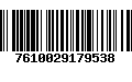 Código de Barras 7610029179538