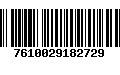 Código de Barras 7610029182729