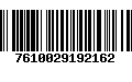 Código de Barras 7610029192162