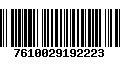 Código de Barras 7610029192223