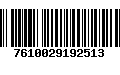 Código de Barras 7610029192513