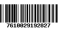 Código de Barras 7610029192827