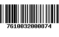 Código de Barras 7610032000874