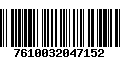 Código de Barras 7610032047152