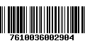 Código de Barras 7610036002904